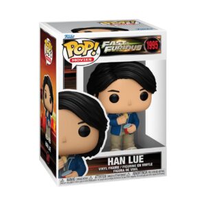 100% genuine Funko POP! vinyl figure of Han Lue from Fast & Furious, showcasing his classic attire in collectible packaging.