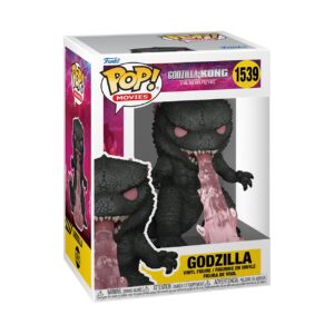 Authentic Funko POP! Movies figure of Godzilla from Godzilla x Kong, featuring intricate design and vibrant colors.