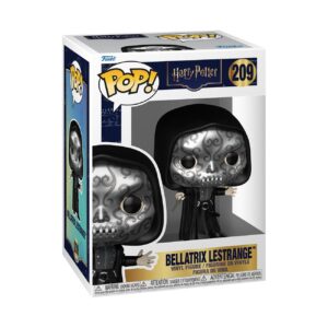 100% genuine Funko POP! vinyl figure of Bellatrix Lestrange from Harry Potter. Features intricate skull design and box packaging.