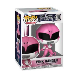 Authentic Funko POP! Movies figure featuring the Pink Ranger from Mighty Morphin Power Rangers, packaged in a stylish box.