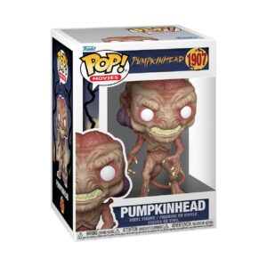 Authentic Funko Pop! figure of Pumpkinhead from movies, featuring detailed design in a collectible box. 100% genuine product.
