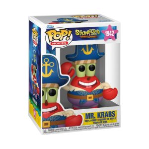 100% Genuine Funko POP! Mr. Krabs from The Spongebob Movie, vibrant vinyl collectible in original box.