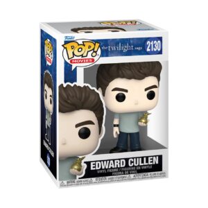 100% genuine Funko Pop! Edward Cullen from Twilight, featuring detailed vinyl design capturing his iconic look.
