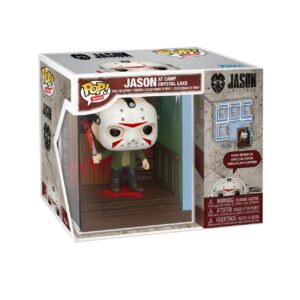 100% authentic Funko Pop! figure of Jason from Camp Crystal Lake, showcasing intricate details and iconic design.