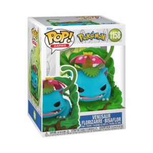 Discover the Funko Pop! Pokémon Venusaur, a vibrant collectible figure set in lush greenery. 100% authentic product!