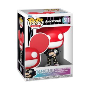 100% Genuine Deadmau5 Funko POP! figure with signature mouse ears and vibrant outfit, perfect for collectors and fans.