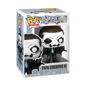 100% Genuine Funko POP! Rocks: Ghost Band - Papa Emeritus IV vinyl figure, showcasing detailed design and iconic look.