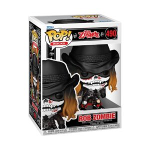 100% genuine Funko POP! Rocks Rob Zombie figure featuring intricate details and iconic bandana, perfect for collectors.