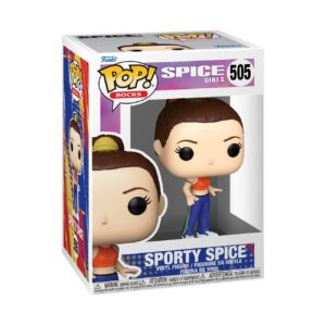 Authentic Funko POP! Rocks Spice Girls Sporty Spice figure in box, perfect for collectors and fans of the iconic girl group.