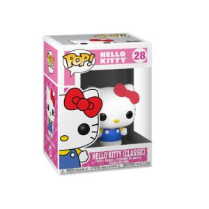 Authentic Funko POP! vinyl figure of Hello Kitty in her classic outfit with a red bow, ideal for collectors.