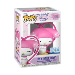 100% Genuine Funko POP! My Melody vinyl figure with pink accents and cute features, perfect for collectors.