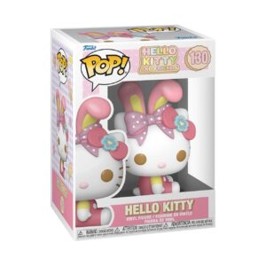 100% Authentic Funko Pop! vinyl figure of Hello Kitty in a spring theme, featuring a cute bunny headband.