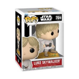 Authentic Funko POP! vinyl figure of Luke Skywalker from Star Wars, featuring a bobblehead design in packaging.