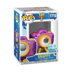 Authentic Funko Pop! Snappy from Disney Pixar Toy Story 5. Limited edition, 9500 pieces available. Perfect for collectors!