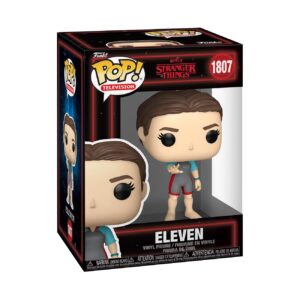 Authentic Eleven Funko POP! from Netflix's Stranger Things, featuring her iconic outfit in a collectible box.