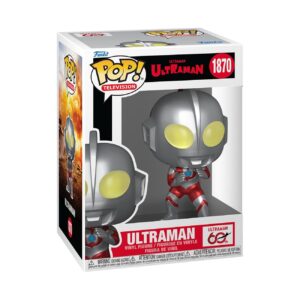 Discover the 100% authentic Ultraman Funko POP! figure, featuring stylish details and vibrant colors in a collector's box.