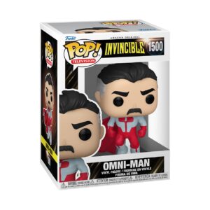 Authentic Funko POP! vinyl figure of Omni-Man from Invincible, features detailed design and vibrant colors.