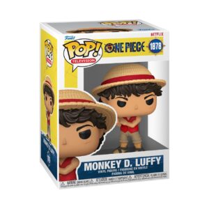100% Authentic Funko Pop! figure of Monkey D. Luffy from One Piece, featuring vibrant colors and classic design.