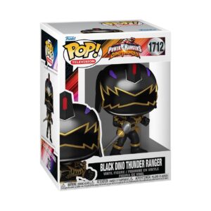 Authentic Funko POP! of Black Dino Thunder Ranger from Power Rangers. A collectible vinyl figure, perfect for fans!