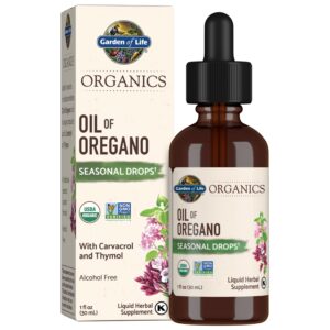Discover Garden of Life's Oil of Oregano, a 100% genuine herbal supplement featuring carvacrol and thymol.