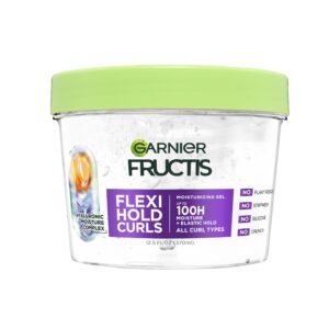 Garnier Fructis Flexi Hold Curls Gel offers premium imported moisture and hold for all curl types. Available at Curat Cart.