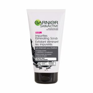Experience the premium imported Garnier Charcoal Blackhead Scrub, perfect for deep pore cleansing. Available at Curat Cart.