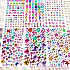 Discover premium imported gem stickers at Curat Cart, featuring self-adhesive rhinestones in various vibrant shapes and colors.