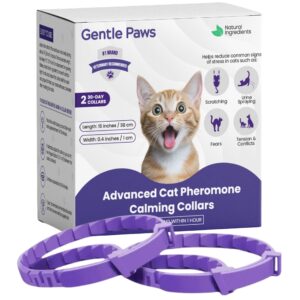 Discover the Gentle Paws Cat Calming Collar, a premium imported solution for reducing feline stress, available at Curat Cart.