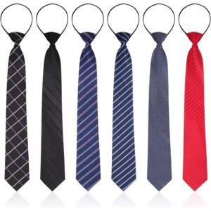 Authentic Geyoga pre-tied silky ties in various patterns and colors, perfect for any formal occasion.