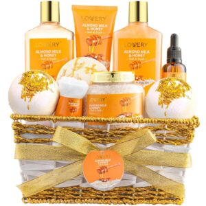 Indulge in the Almond Milk & Honey Beauty Set, a premium imported collection featuring nourishing skincare essentials, available at Curat Cart.