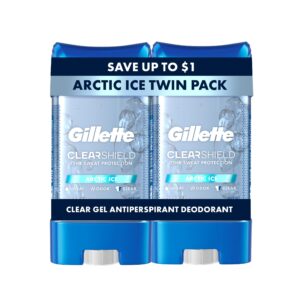 Authentic Gillette Clear Gel Antiperspirant Deodorant Arctic Ice twin pack offers 72-hour sweat protection. Shop now!