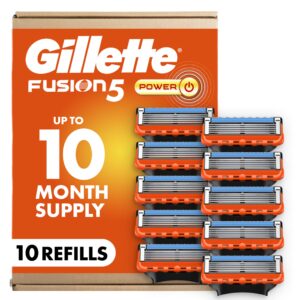Experience the premium imported Gillette Fusion5 Power Razor Refills. Enjoy a 10-month supply at Curat Cart for a superior shave.