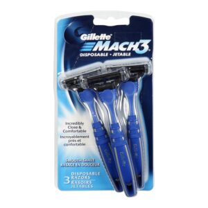Experience a premium import with Gillette Mach3 Disposable Razors, ensuring an incredibly close and comfortable shave. Available at Curat Cart.