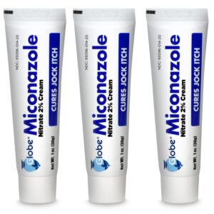 Globe Miconazole Nitrate Antifungal Cream, premium import to cure jock itch, available at Curat Cart.