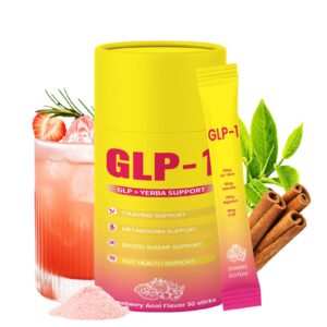 Discover the premium GLP-1 Drink Mix, an imported health booster with strawberry acai flavor, available at Curat Cart.