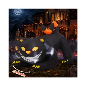 Premium imported GOOSH Halloween Inflatable Black Cat, perfect for festive decor. Shop now at Curat Cart.