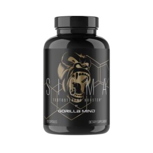 Gorilla Mind Sigma Testosterone Booster, a premium imported dietary supplement, available at Curat Cart for optimal health.