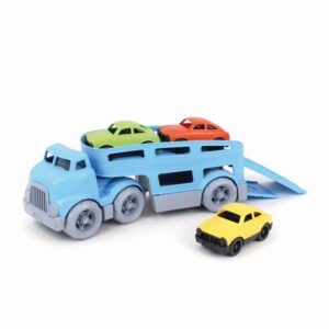 Discover the Green Toys Car Carrier, an authentic eco-friendly toy featuring a vibrant truck and colorful cars for endless fun.