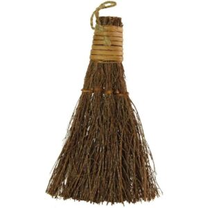 Authentic Greenbrier cinnamon scented broom made from natural fibers for a delightful, fresh aroma in your home.