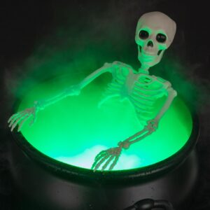 Discover the premium imported Witches Cauldron with Skeleton at Curat Cart, perfect for Halloween decor. A spooky addition to your collection.