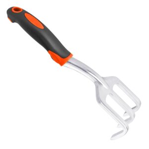 Premium imported hand rake garden tool with ergonomic grip, perfect for gardening enthusiasts. Available at Curat Cart.