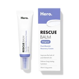 Hero Cosmetics Rescue Balm offers premium imported post-blemish recovery. Available at Curat Cart for hydration and skin improvement.