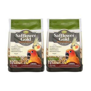 Higgins Safflower Gold Conure Cockatiel Food, a premium import for your pets, available at Curat Cart. Balanced nutrition in every bite.