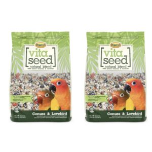 Higgins Vita Seed Natural Blend Food offers a premium imported mix for Conure and Lovebird, available at Curat Cart.