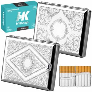 Discover the premium imported HiKeep Cigarette Case, featuring elegant designs and a 20 capacity, available at Curat Cart.