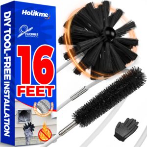 Holikme Dryer Vent Cleaner Kit, a premium import with 16 feet flexible rods for effortless cleaning. Available at Curat Cart.