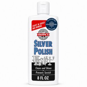 HOPE'S Silver Polish & Cleaner, a premium import, effectively cleans and shines silverware. Available at Curat Cart.