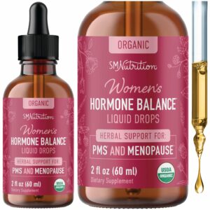 Premium imported Women's Hormone Balance Liquid Drops for PMS and menopause support, available at Curat Cart.