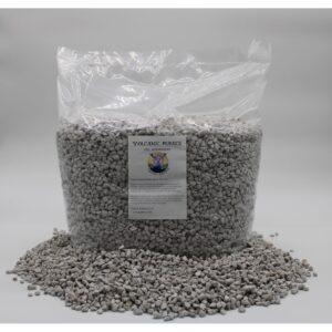 Premium imported horticultural pumice soil amendment enhances drainage and aeration. Available at Curat Cart.