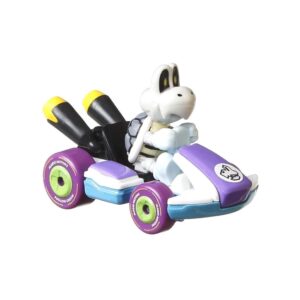 Discover the 100% authentic Hot Wheels Mario Kart Dry Bones, featuring a detailed kart design and vibrant colors.